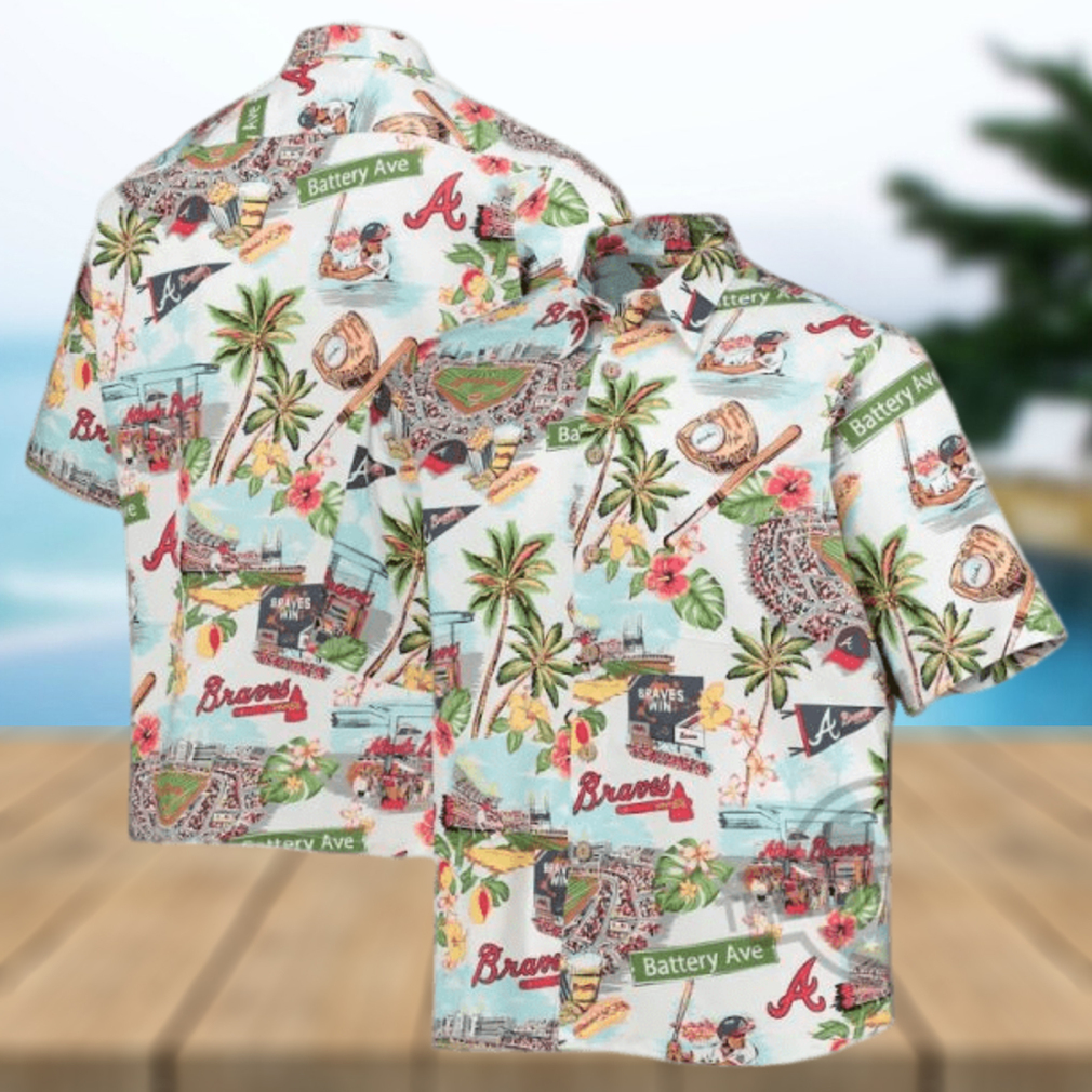 Atlanta Braves Reyn Spooner Scenic Hawaiian Shirt - Limotees