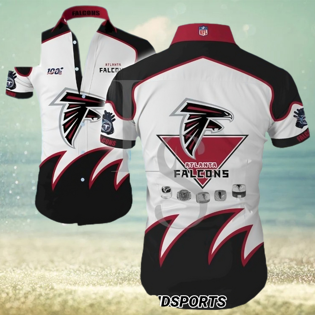 Atlanta Falcons 100Th Anniversary Hawaiian Shirt - Limotees