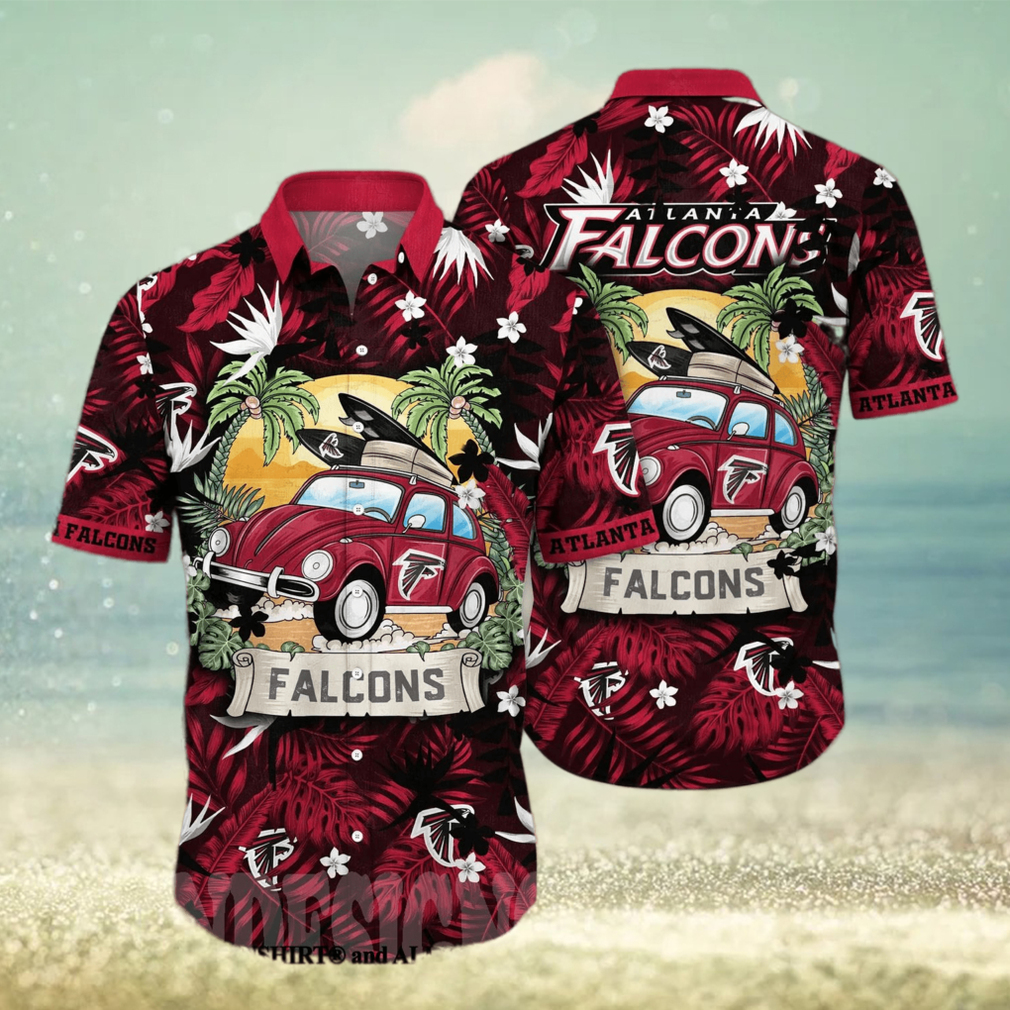 Atlanta Falcons NFL Floral Full Printed Hawaiian Shirt - Limotees