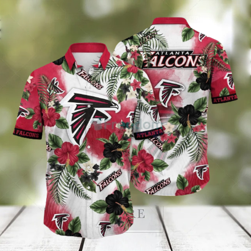 Atlanta Falcons NFL Flower Hawaiian Shirt Summer Football Gift For Real Fans - Limotees