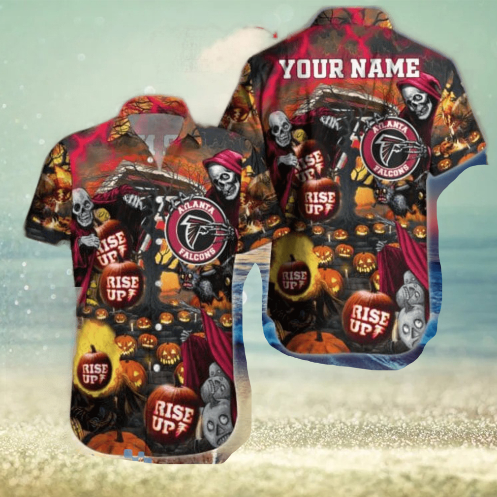 Atlanta Falcons NFL Hawaiian Shirt Custom Name Halloween Hot Trending 2023 - Limotees