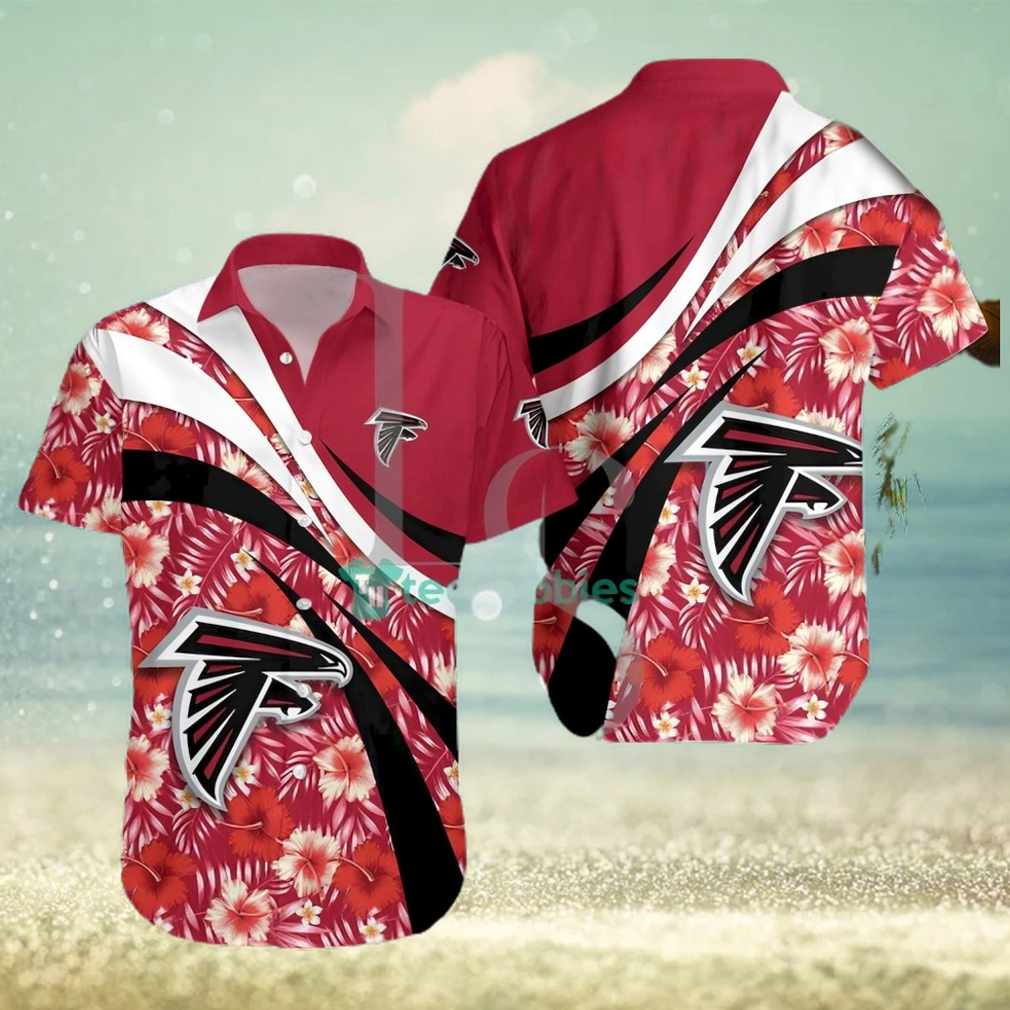 Atlanta Falcons NFL Hibiscus Tropical Flower Hawaiian Shirt - Limotees