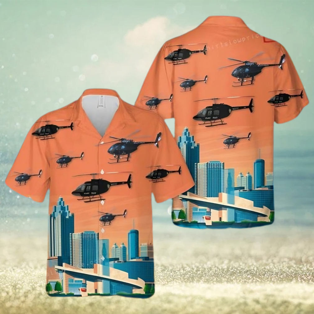 Atlanta Police Helicopter Hawaiian Shirt Outfit - Limotees