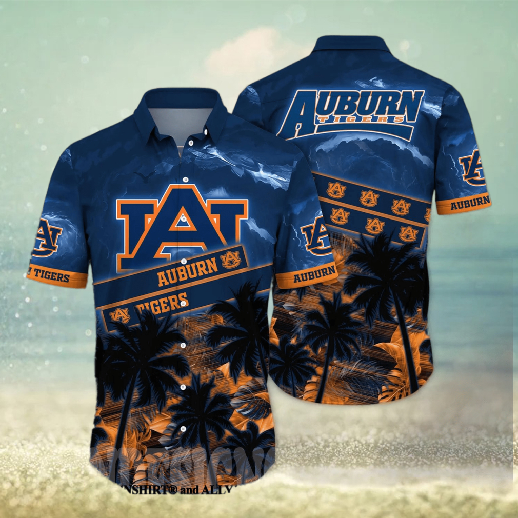 Auburn Tigers NCAA Floral Classic Full Printed Hawaiian Shirt - Limotees