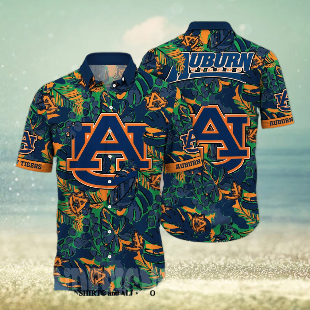 Auburn Tigers NCAA Floral Full Printing Classic Hawaiian Shirt - Limotees