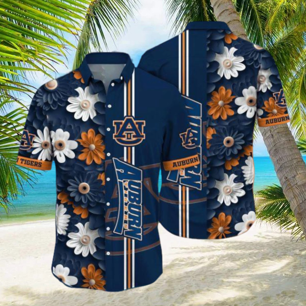 Auburn Tigers NCAA1 Flower Hawaii Shirt For Fans - Limotees