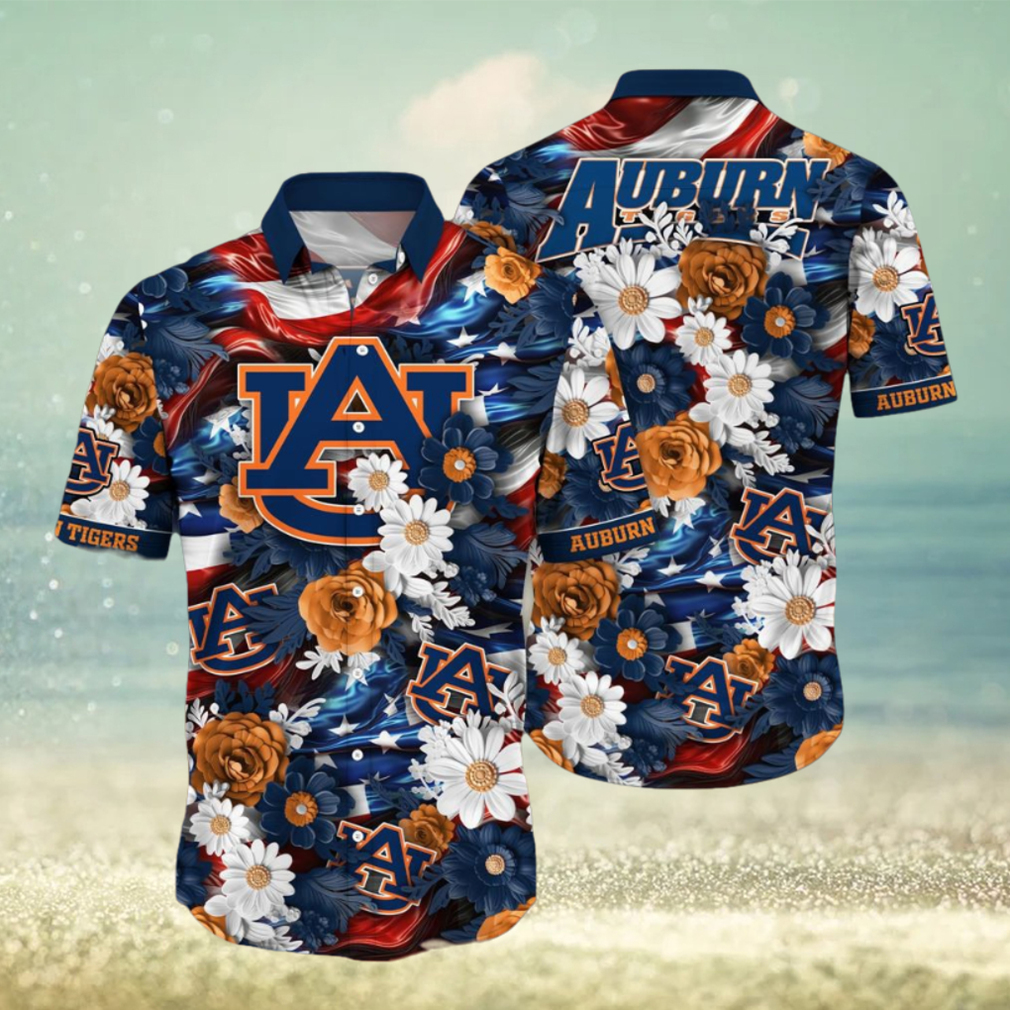 Auburn Tigers NCAA1 Hawaii Shirt Independence Day - Limotees