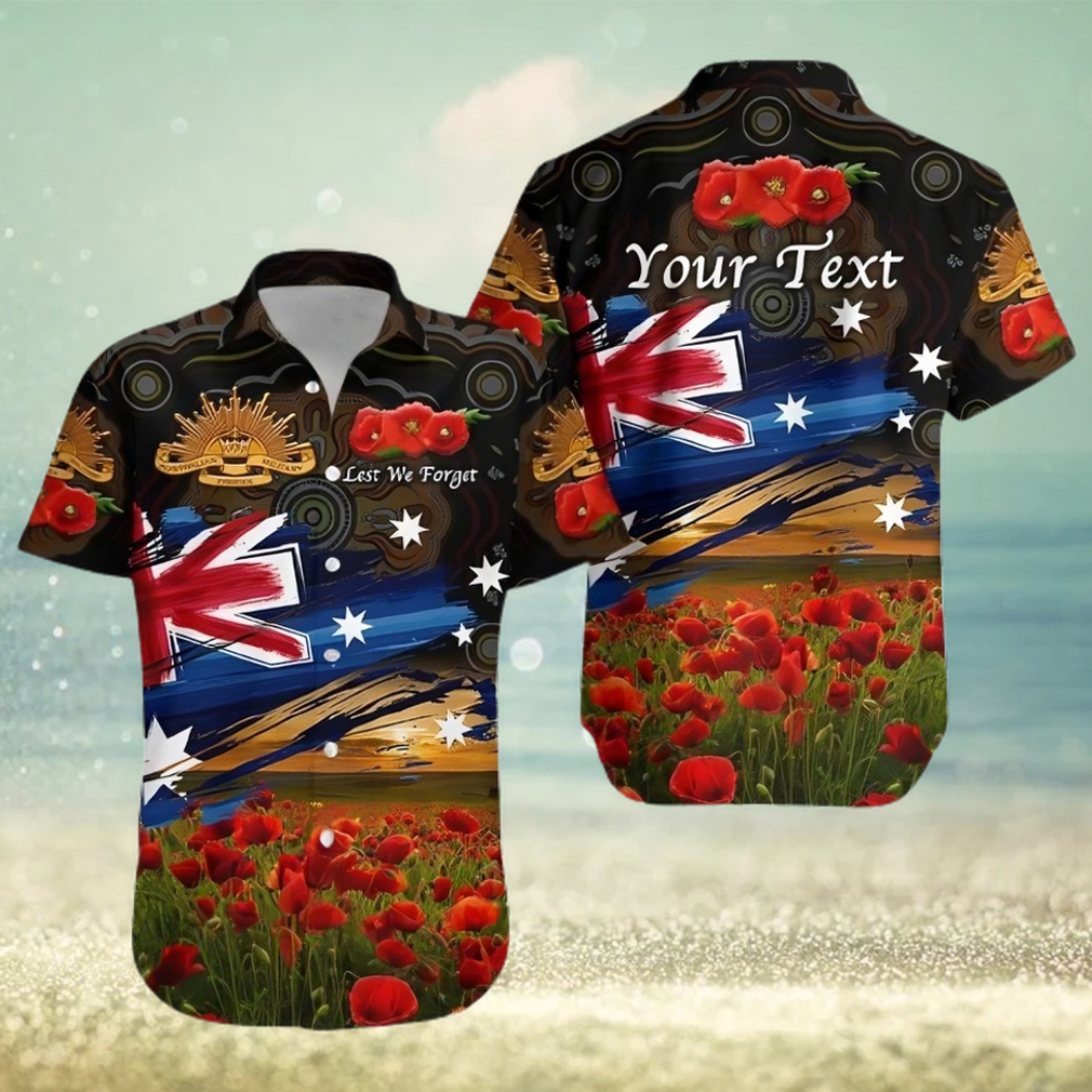 Australia Aboriginal Hawaiian Shirt Poppy Vibes Black Lt8_1 T Shirt Hawaiian - Limotees