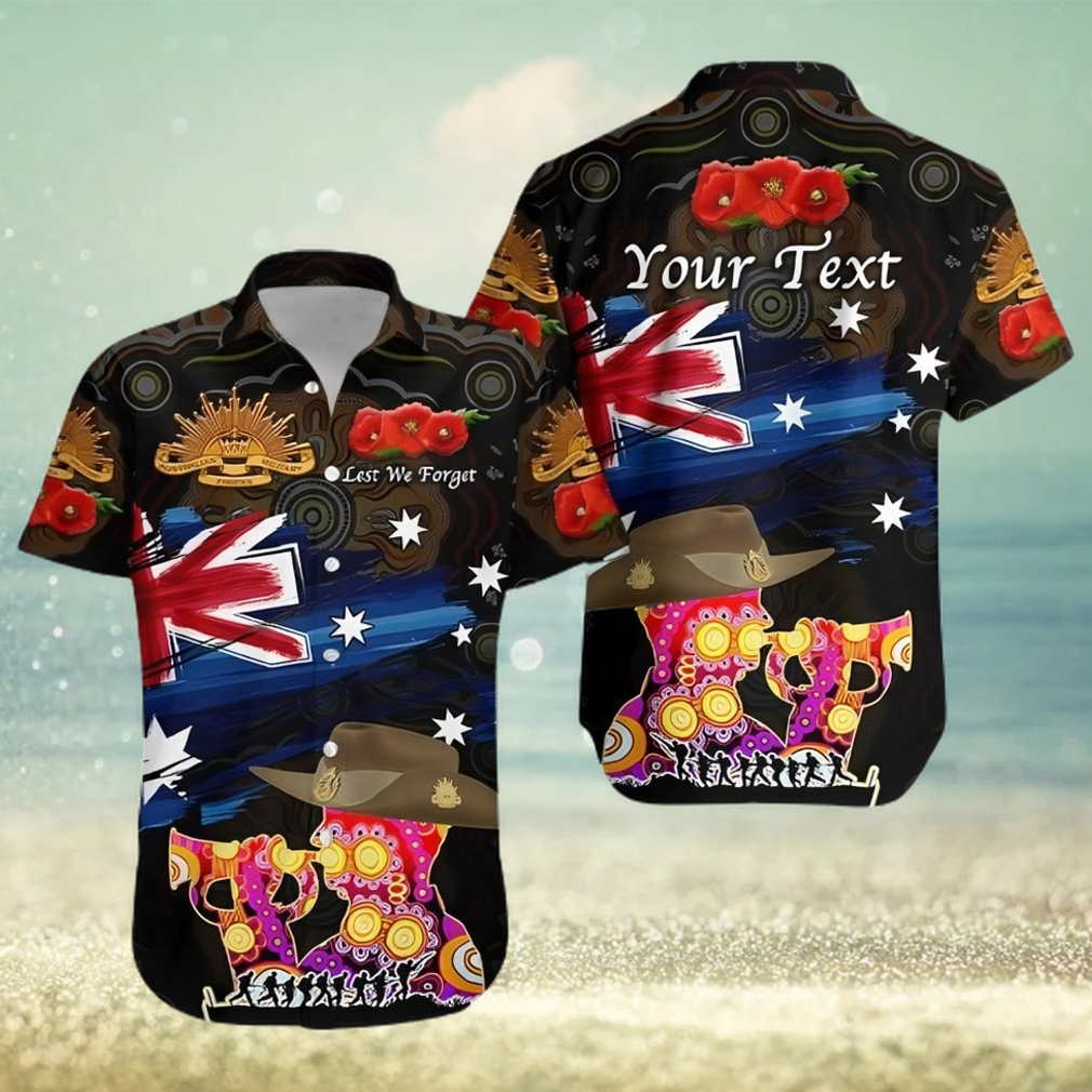 Australia Aboriginal Hawaiian Shirt Remembrance Vibes Black Lt8_1 T Shirt Hawaiian - Limotees