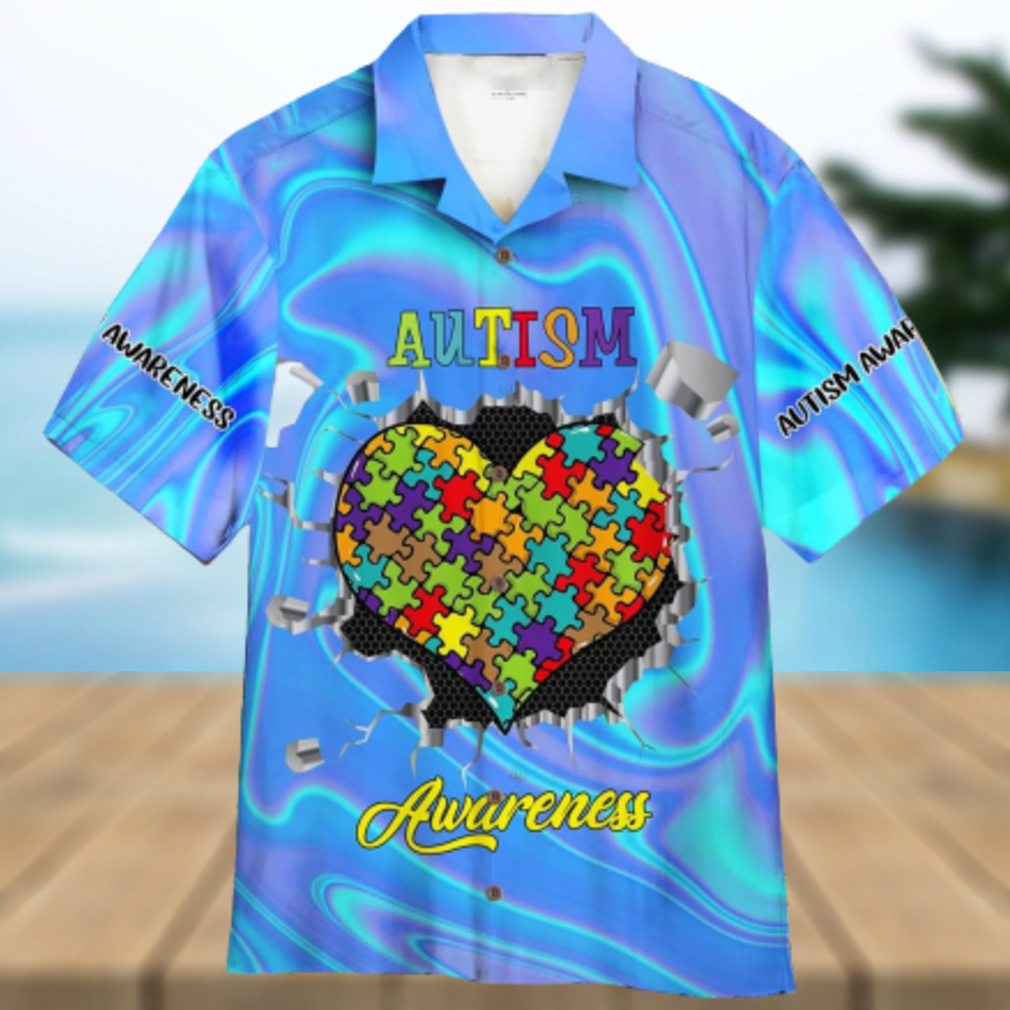 Autism Love Aloha Hawaiian Shirt For Men And Women - Limotees