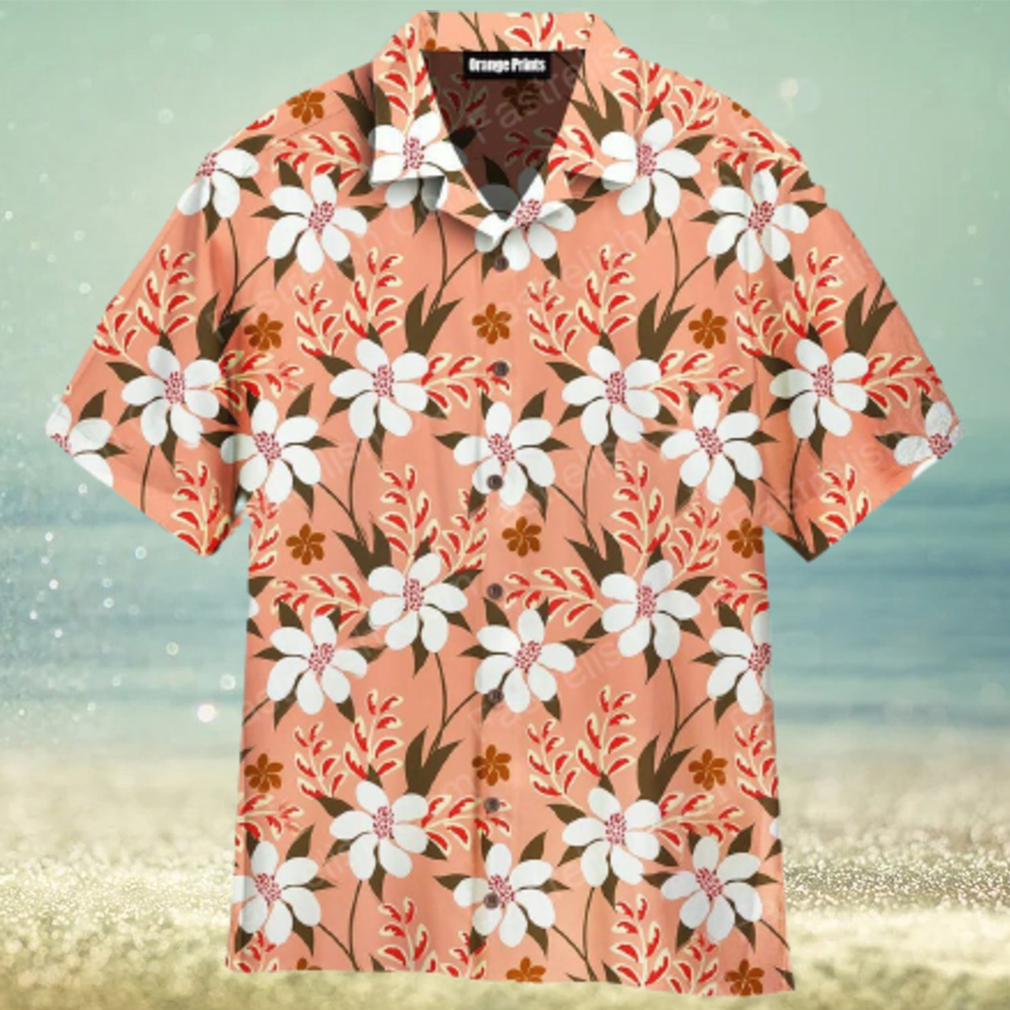 Autumn Flowers Seamless Pattern Aloha Hawaiian Shirt - Limotees