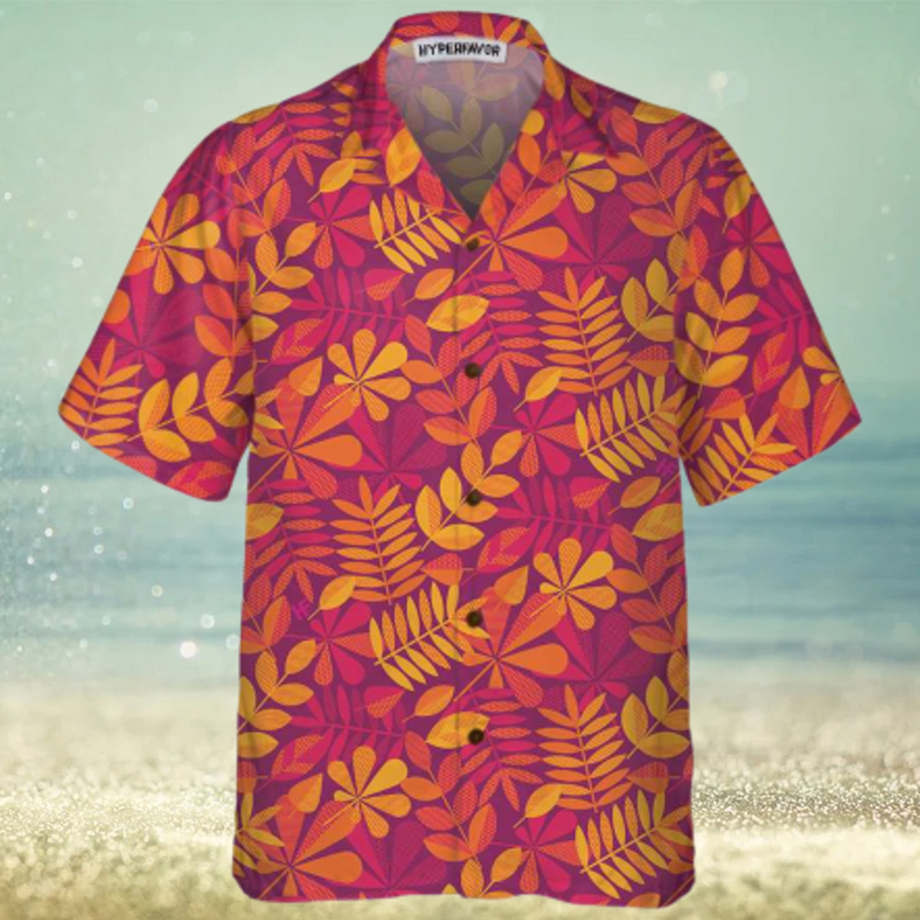 Autumn Leaves Seamless Pattern For Thanksgiving Hawaiian Shirt - Limotees