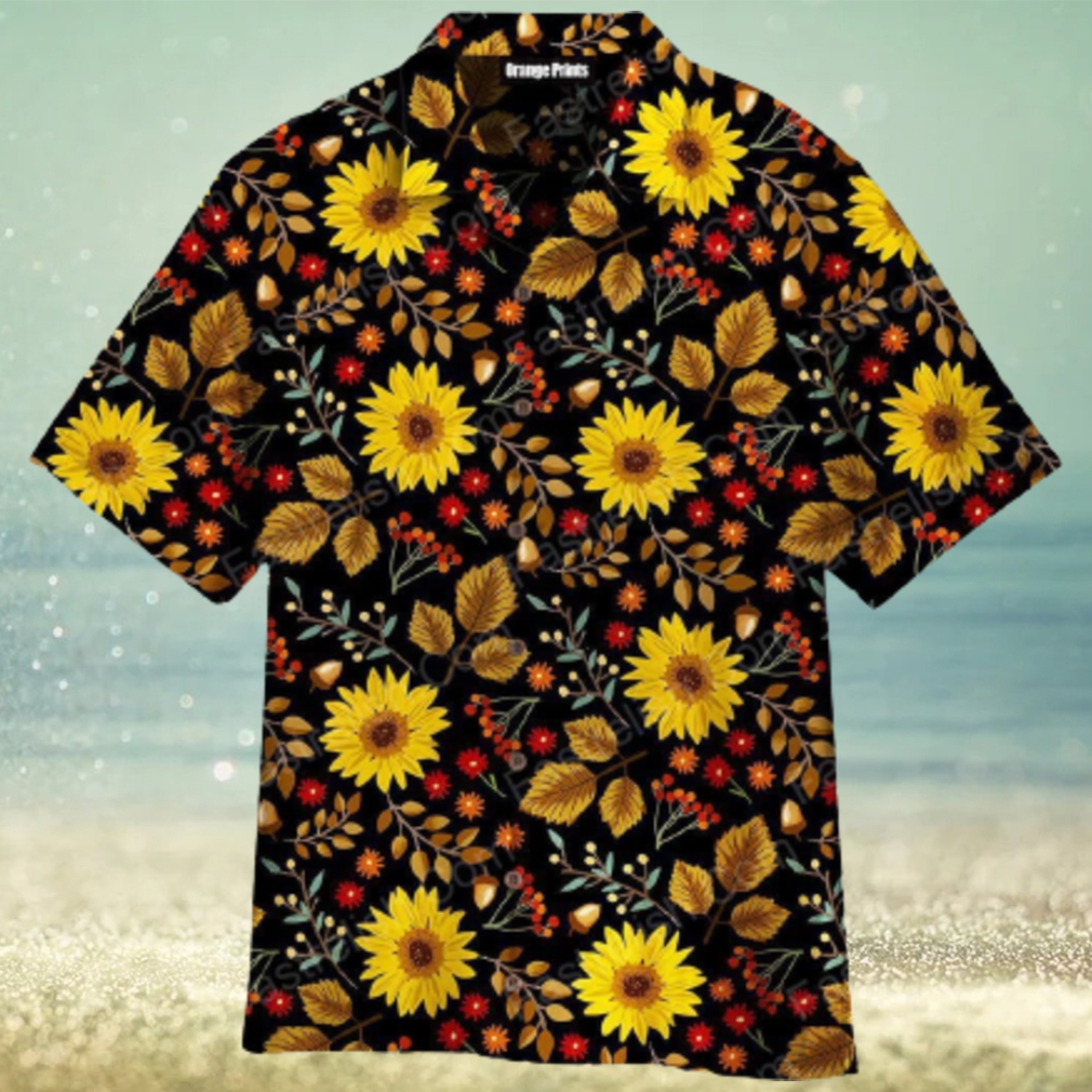 Autumn Sunflowers Thanksgiving Aloha Hawaiian Shirt - Limotees