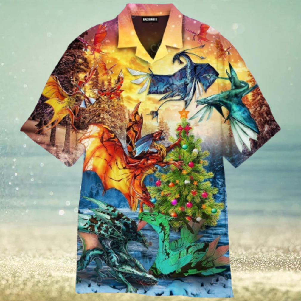 Avatar Banshee And Leonoptery Light Christmas Up Aloha Hawaiian Shirt - Limotees