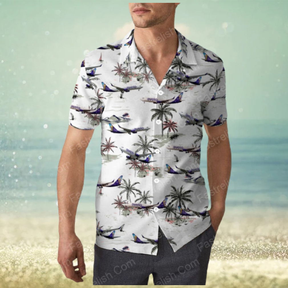 Avelo Airlines Boeing 737 8F2 Hawaiian Shirt - Limotees