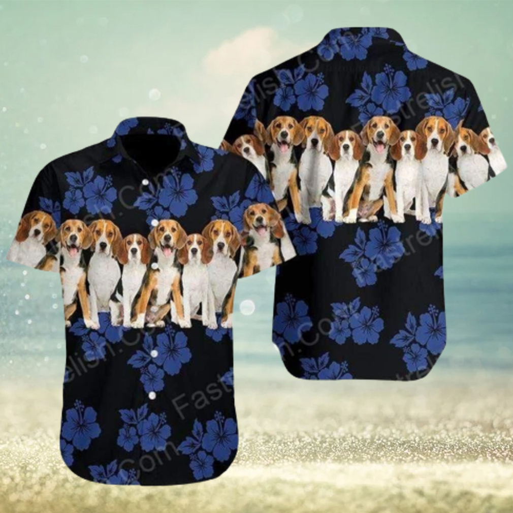 Awesome Beagle Dog Lover Christmas Up Hawaiian Shirt - Limotees