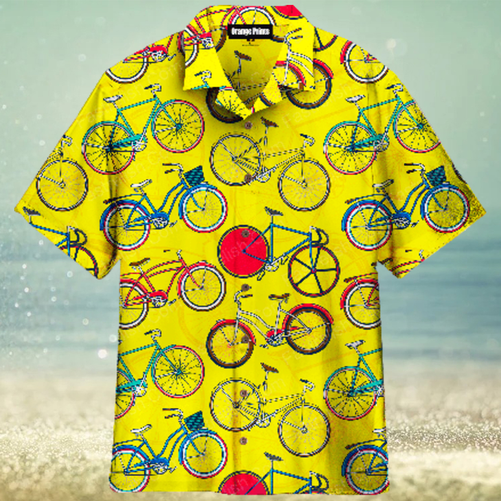 Awesome Bicycle On Summer Aloha Hawaiian Shirts - Limotees