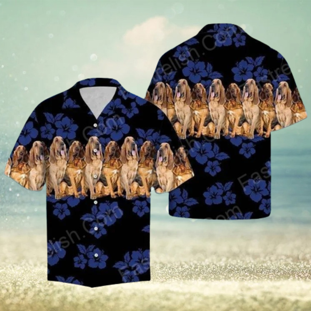 Awesome Bloodhound Aloha Hawaiian Shirts - Limotees