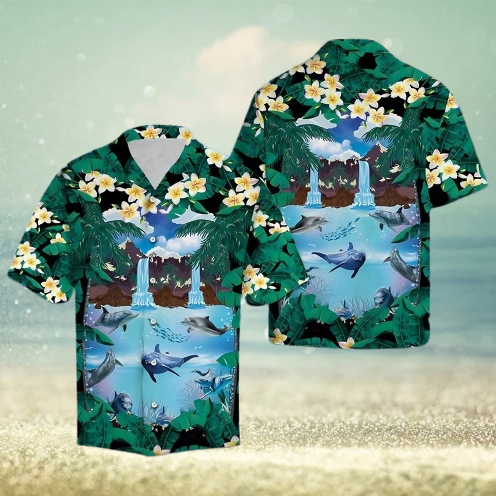 Awesome Dolphin Aloha Hawaiian Shirt Summer Gift - Limotees