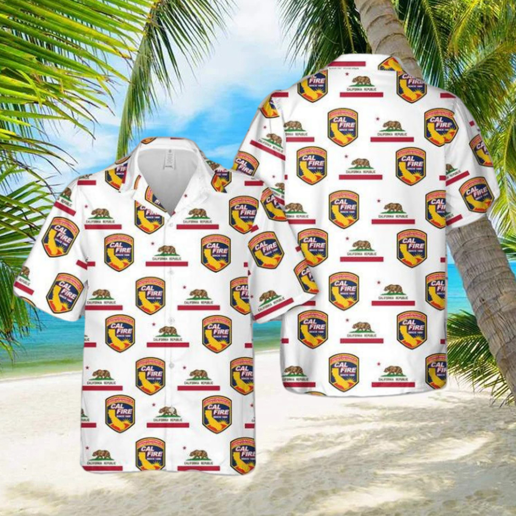 BBTT1208BC11 California Department of Forestry and Fire Protection Hawaiian Shirt - Limotees