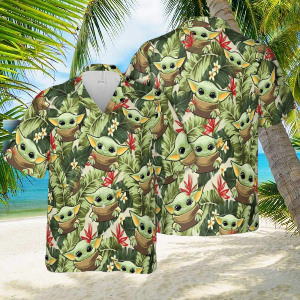 Baby Yoda Unisex Hawaiian 3D Shirt For Men And Women Gift Short