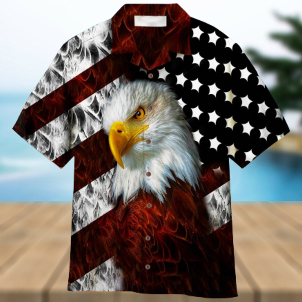 Bald Eagle Aloha Hawaiian Shirt Summer Gift Beach Shirt - Limotees