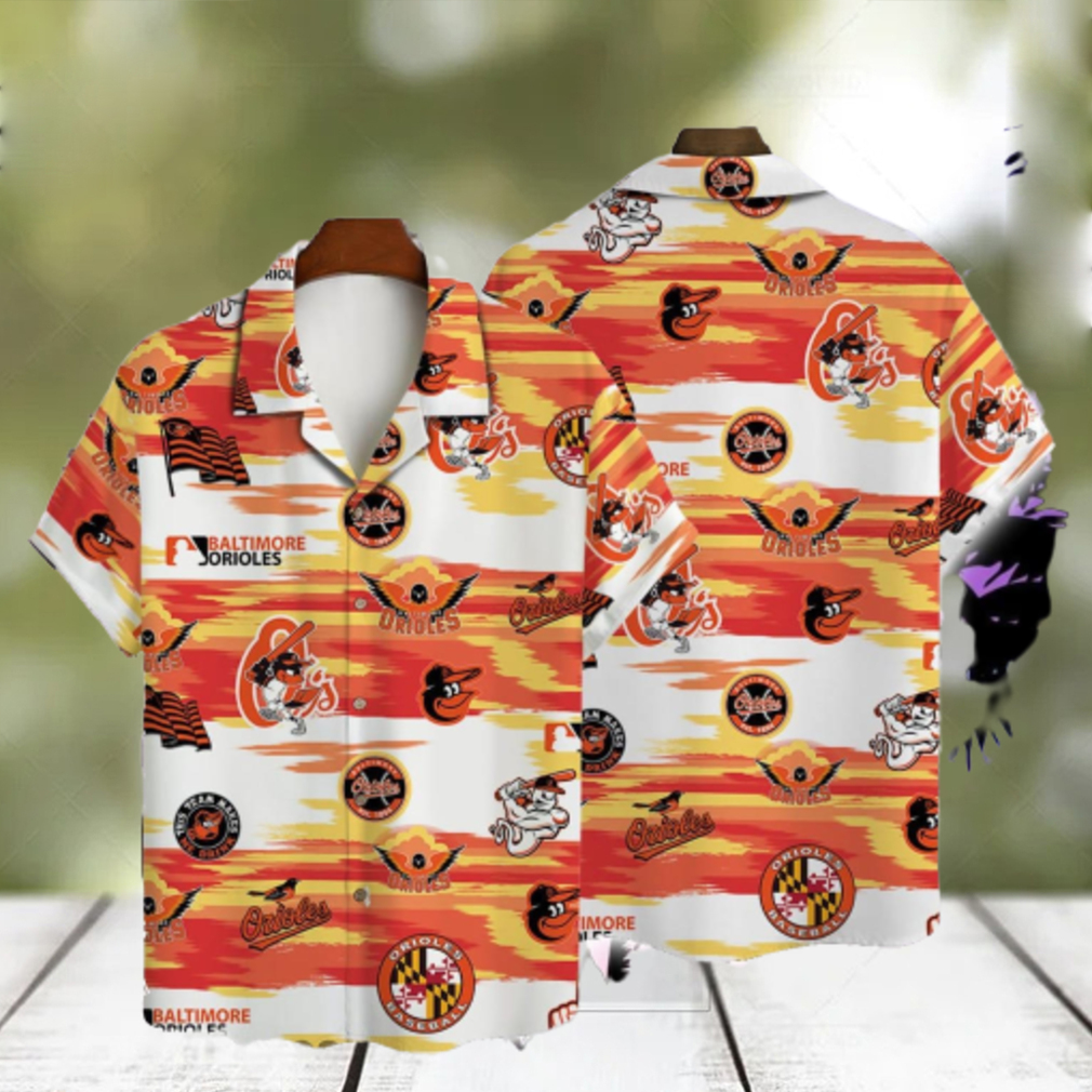 Baltimore Orioles Major League Baseball 3D Print Tropiacal Hawaiian Shirt For Fans - Limotees