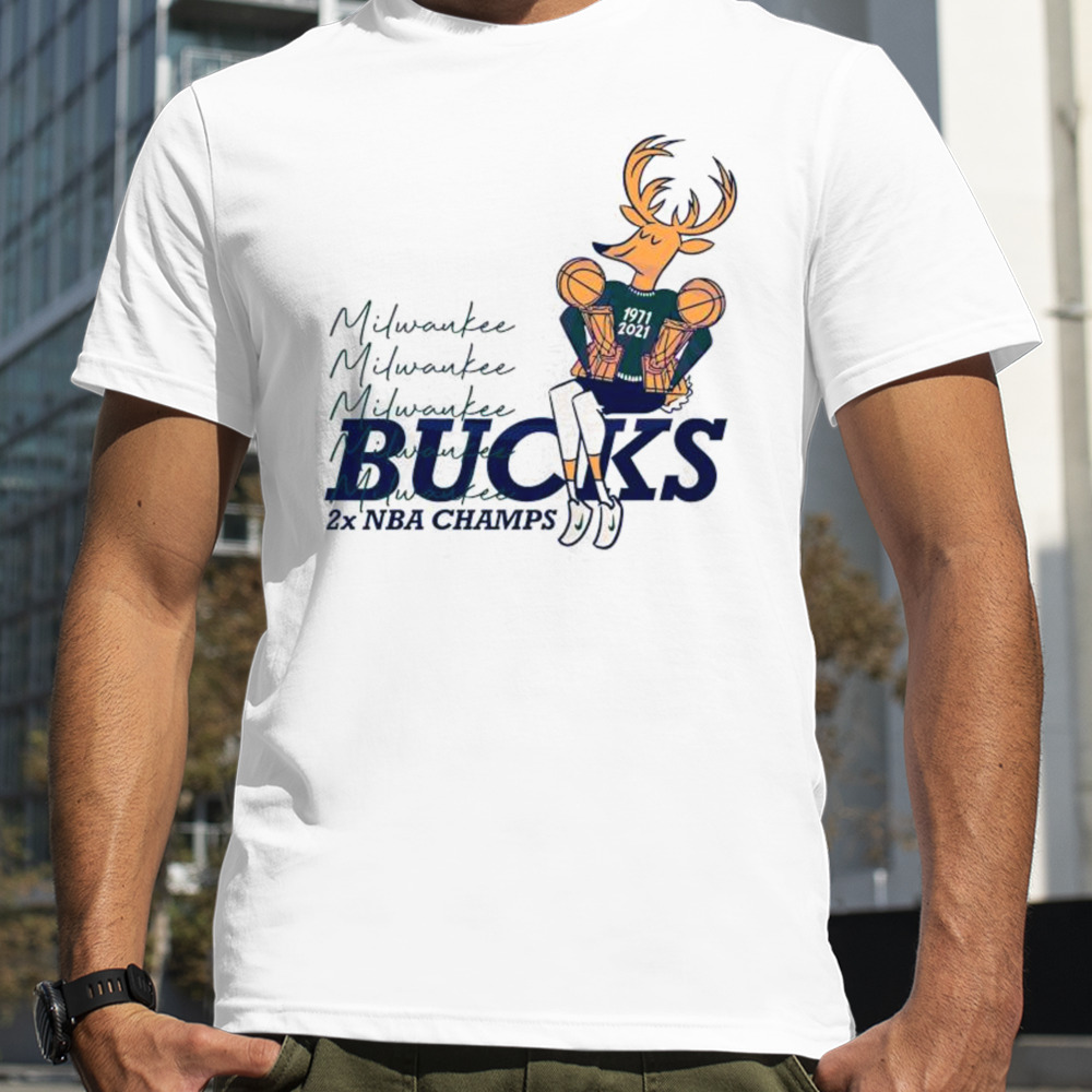 Bango Milwaukee Bucks 2x Nba Champs Vintage T-shirt