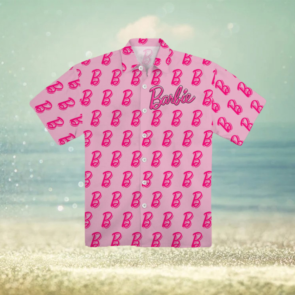 Barbie B Logo Pattern Pink Hawaiian Shirt - Limotees