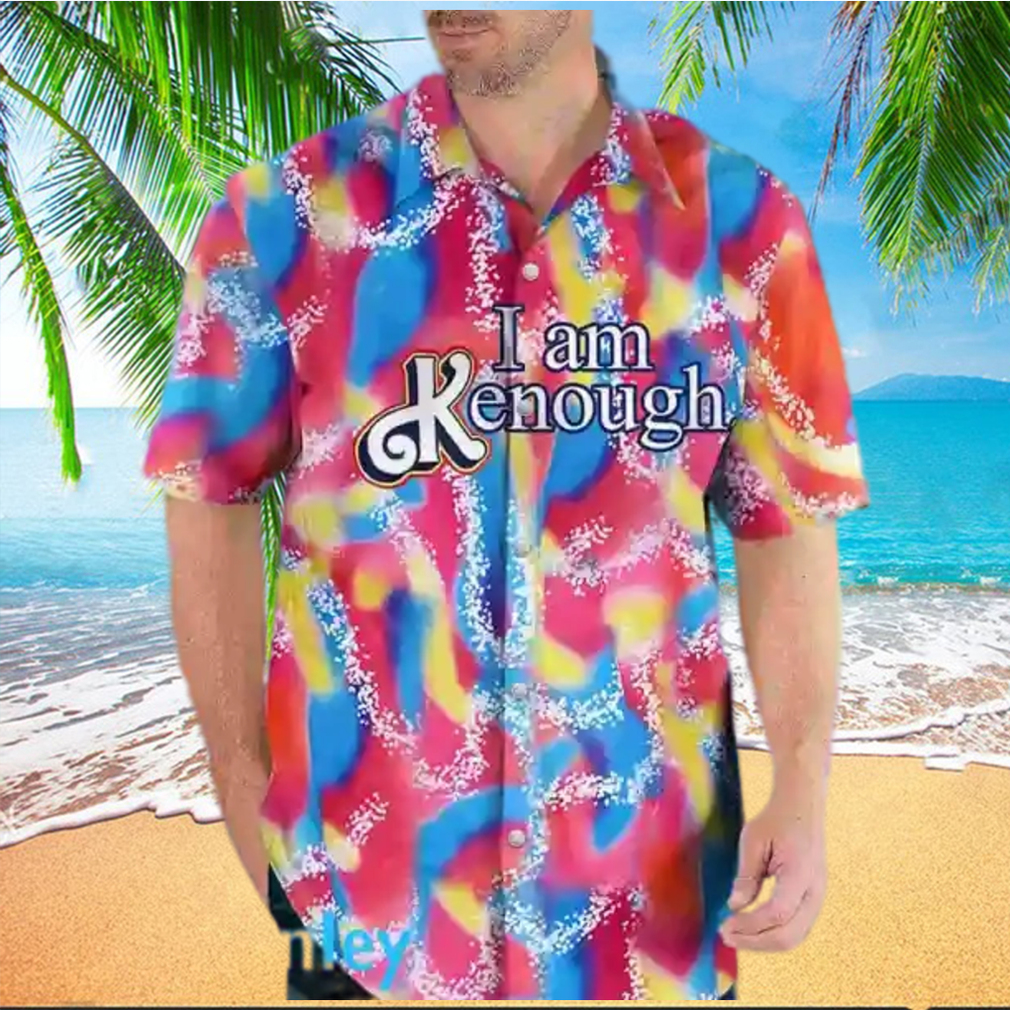 Barbie I Am Kenough Ken Ryan Gosling Rainbow Hawaiian Shirt - Limotees