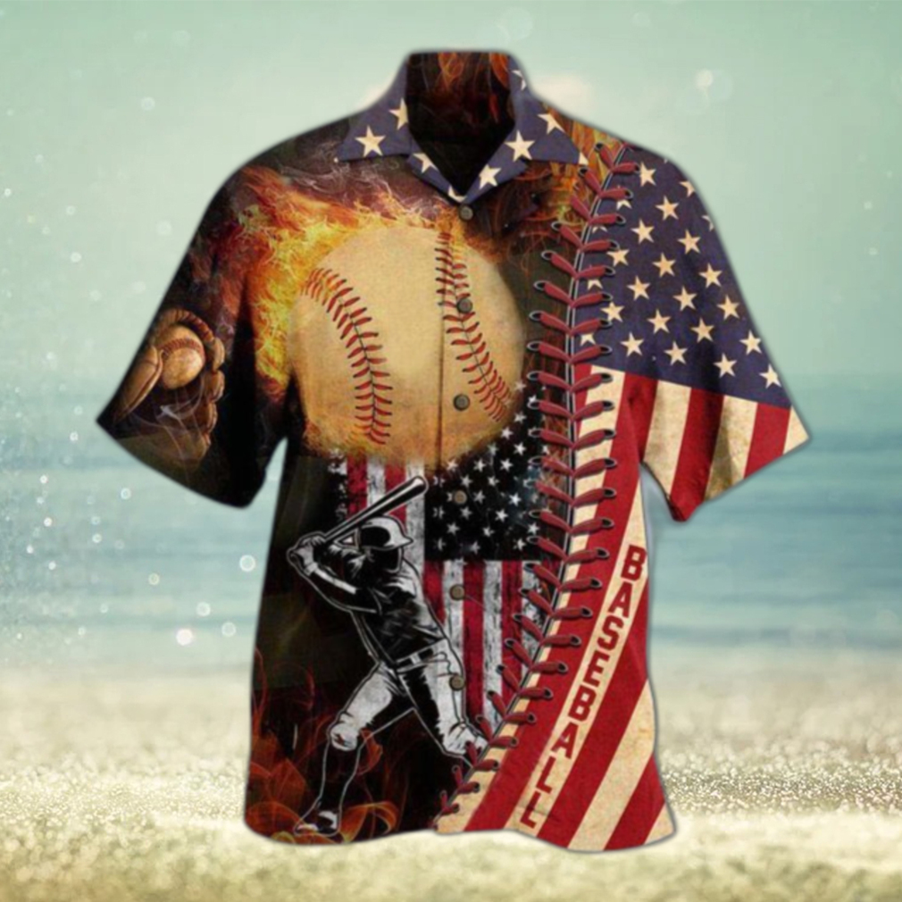 Baseball Nothing More American Than Baseball Edition Hawaiian Shirt - Limotees