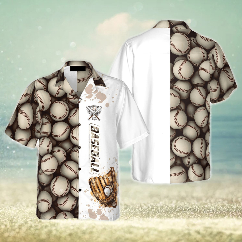 Baseball Pattern And Logo Hawaiian Shirt - Limotees