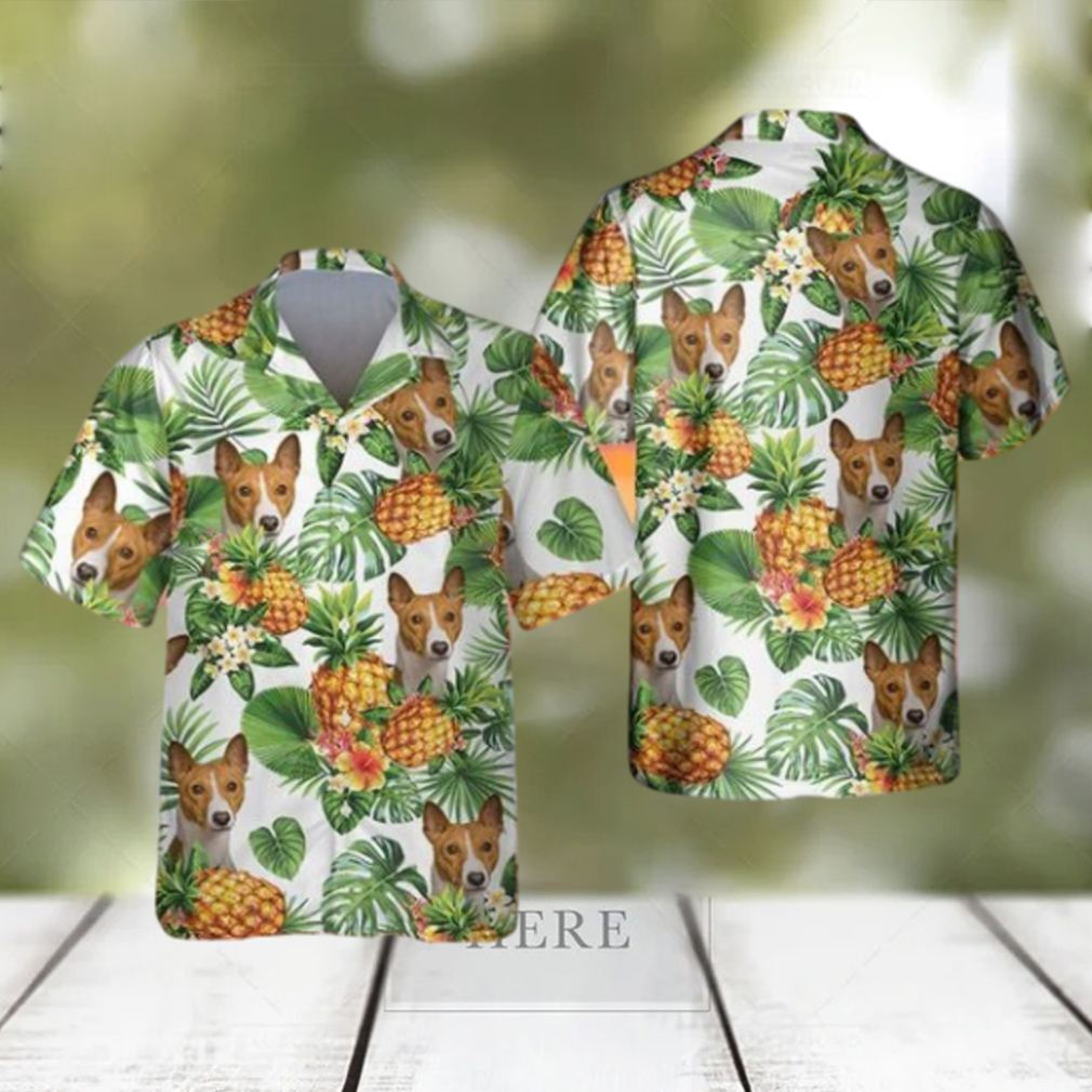 Basenji Tropical Pattern Hawaiian Shirt - Limotees