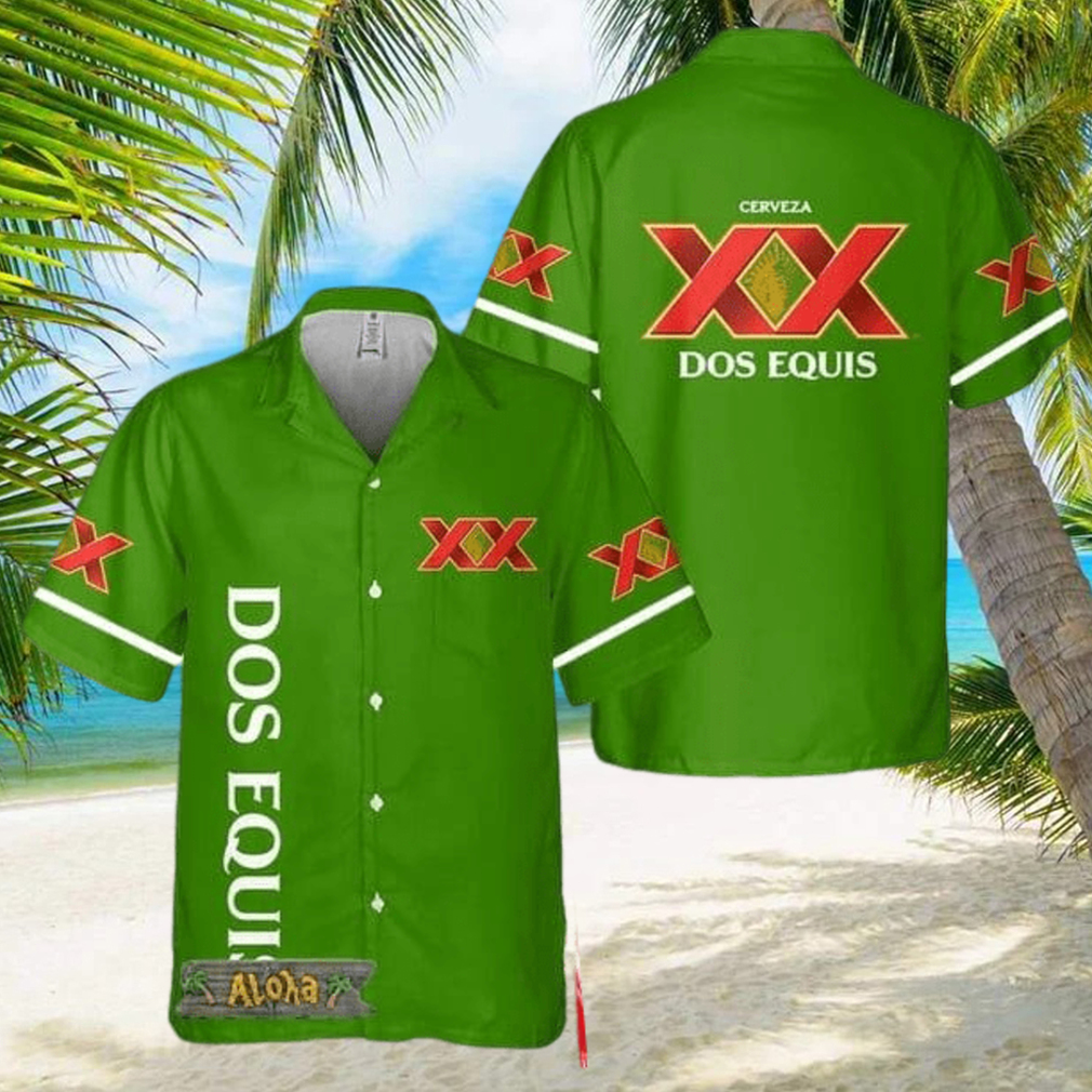 Basic Printed Dos Equis Hawaii Shirt For Men And Women Gift Hawaiian Beer - Limotees