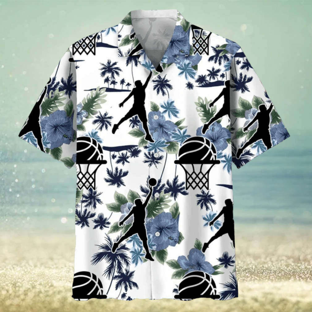 Basketball White Nature Hawaiian Shirt - Limotees