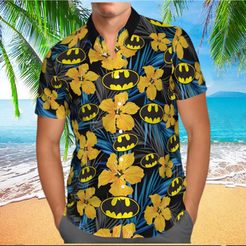 Batman Logo Floral Hawaiian Shirt Summer Shirt - Limotees