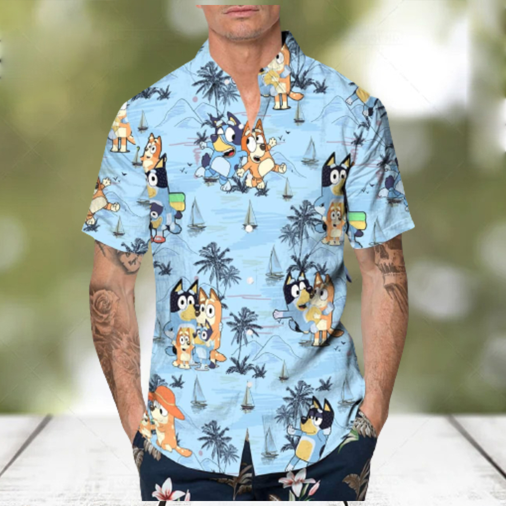 Beach Aloha Bluey Hawaiian Shirt Summer Gift For Friend - Limotees