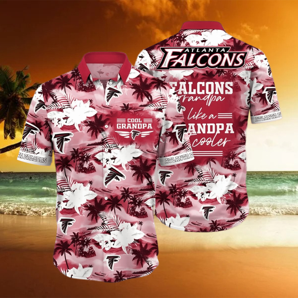 Beach Aloha NFL Atlanta Falcons Hawaiian Shirt Granpa Like A Granpa But Cooler - Limotees