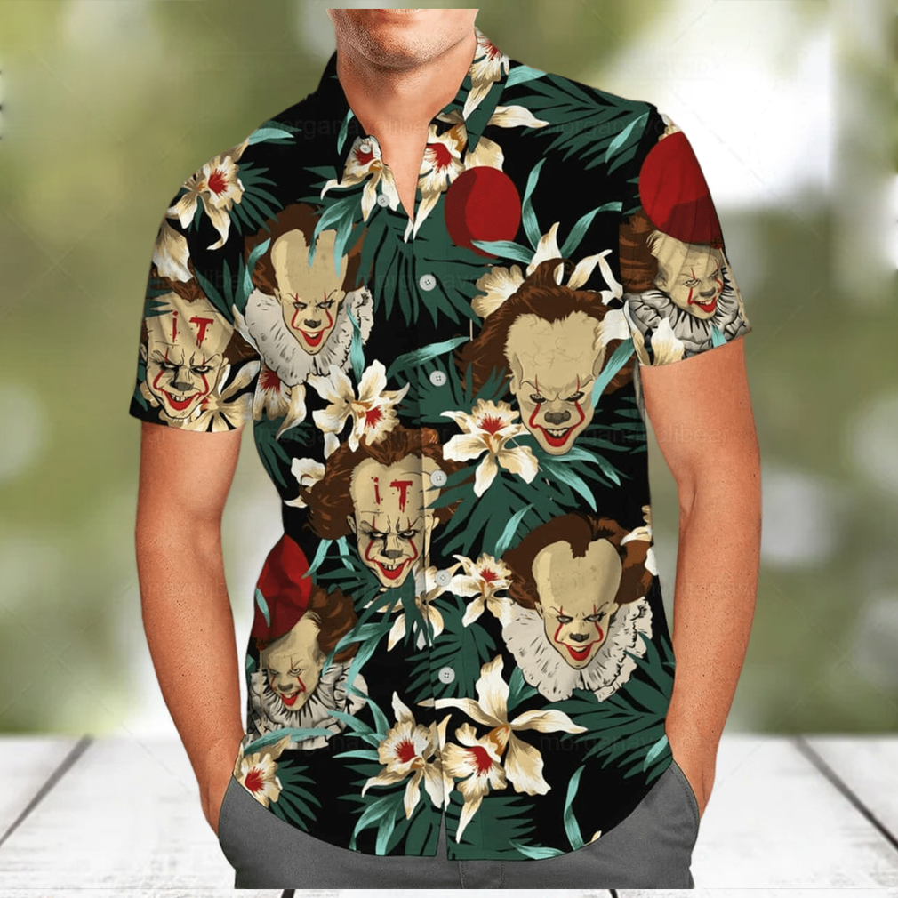 Beach Aloha Pennywise Hawaiian Shirt Gift for Horror Movie Lovers - Limotees