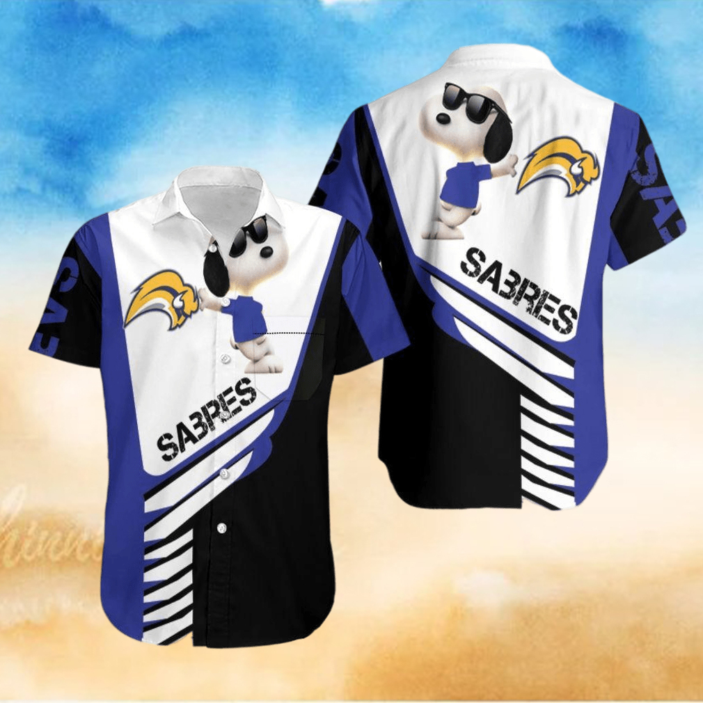 Beach Shirt Buffalo Sabres Snoopy For Fans 3D Hawaiian Shirt - Limotees