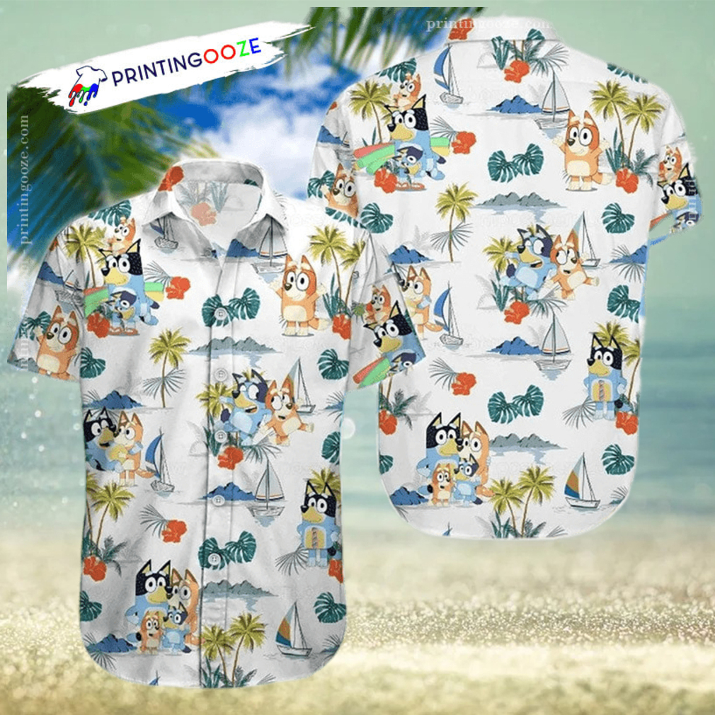 Beach Summer Bingo And Bluey Hawaiian Shirt - Limotees