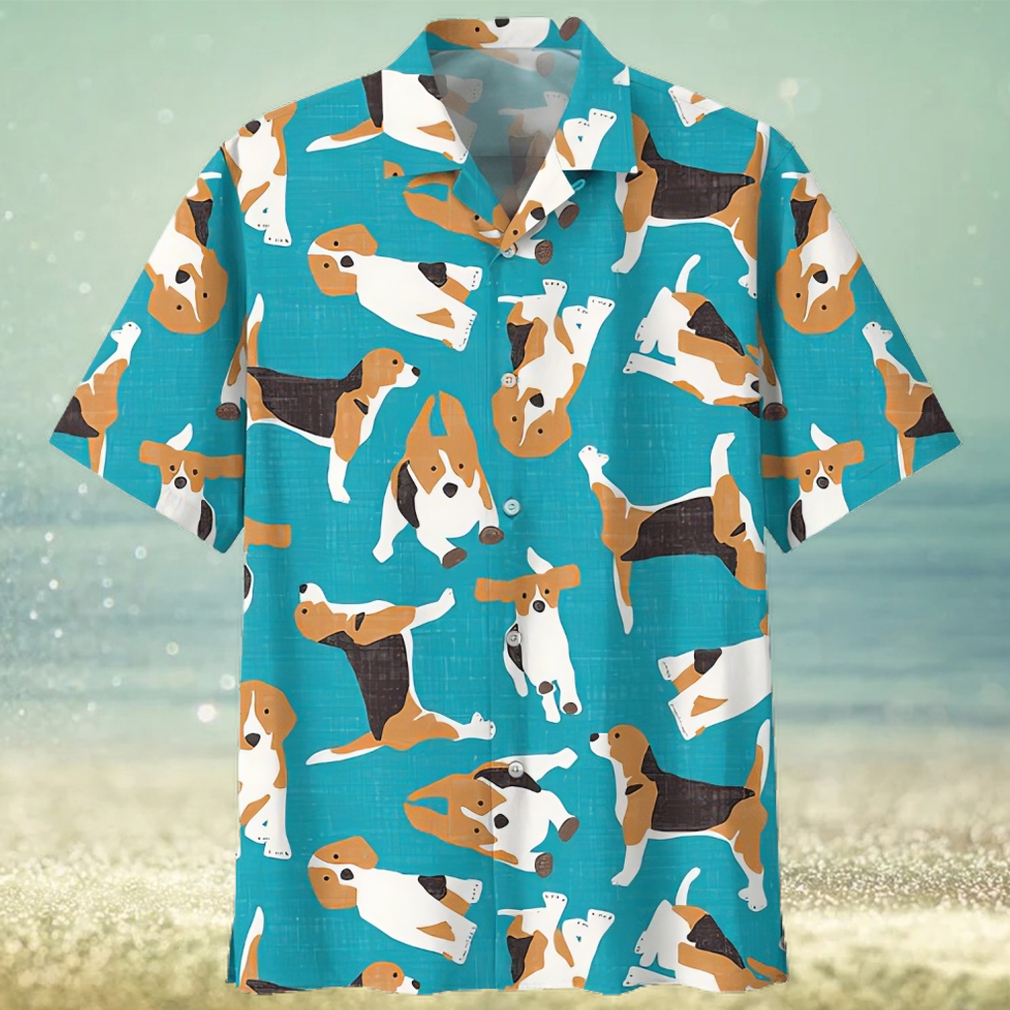 Beagle Blue Unique Design Unisex Hawaiian Shirt - Limotees