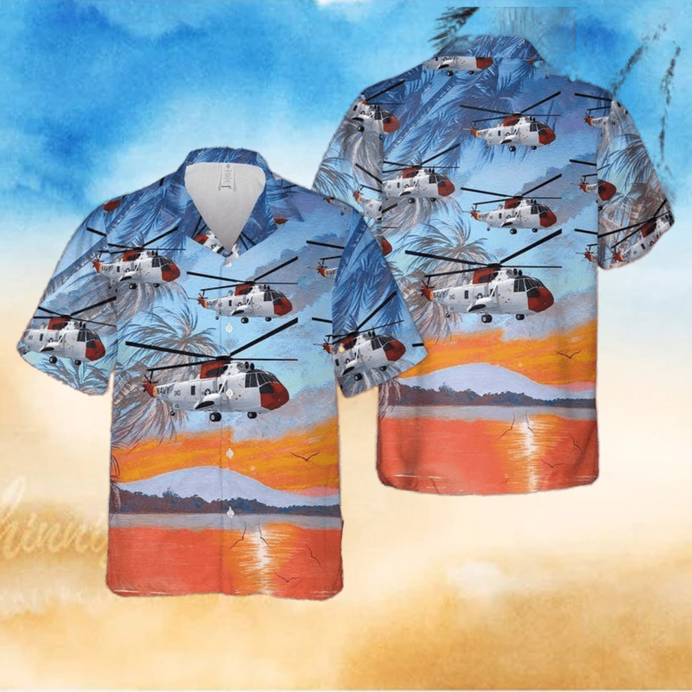 Beautiful Beach Us Navy Sikorsky Seaking Unisex Hawaiian Shirts - Limotees