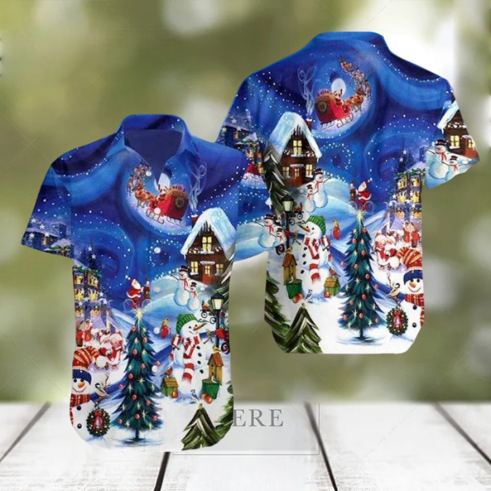 Beautiful Christmas Sky Hawaiian Aloha Shirts - Limotees