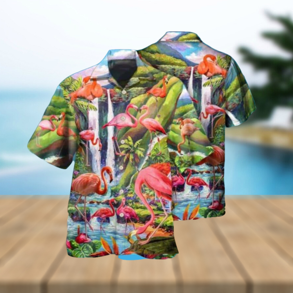 Beautiful Flamingo Hawaiian Shirt Gift For Beach Vacation - Limotees