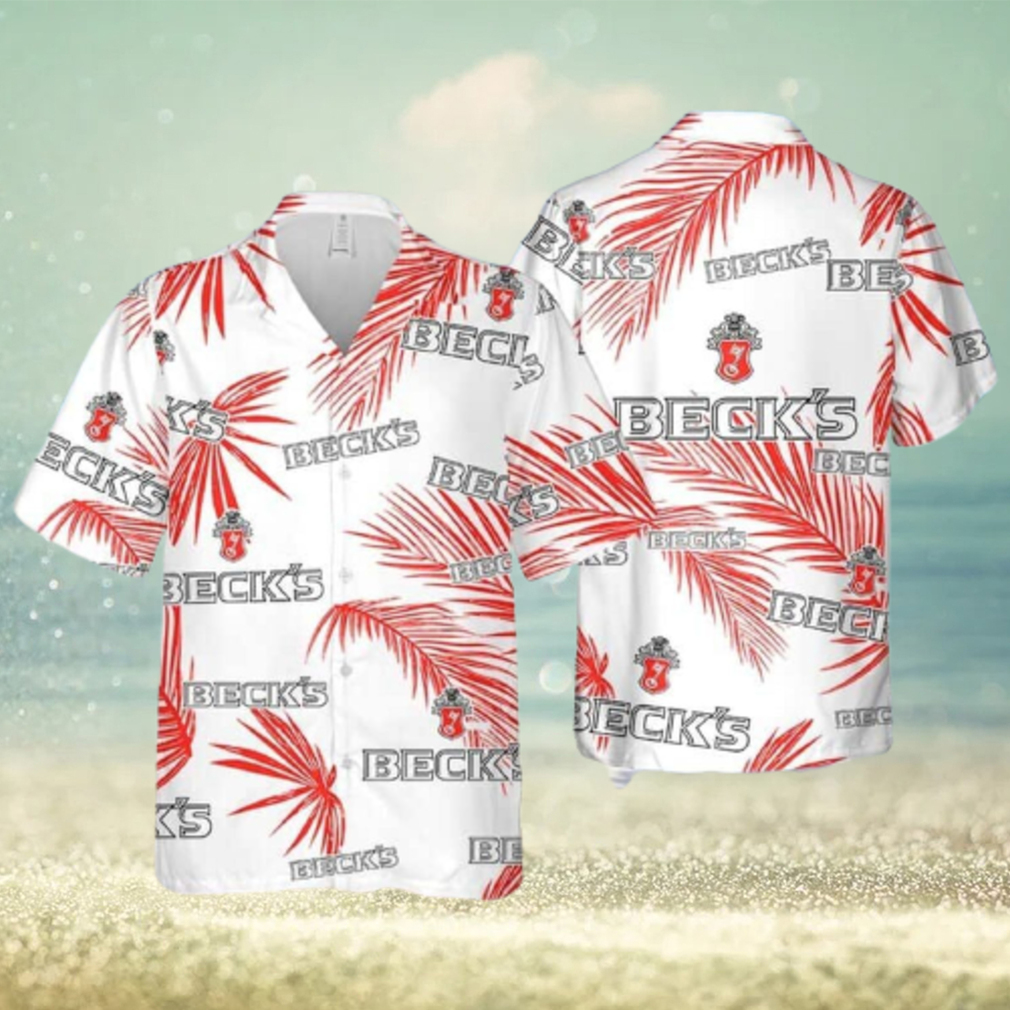 Beck’s Beer Palm Leaves Pattern Limited Hawaiian Shirt - Limotees