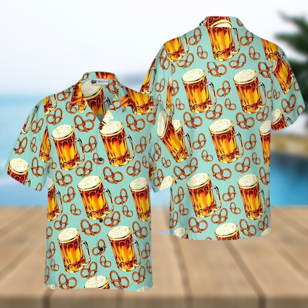 Beer And Pretzel Shirt For Men Hawaiian Shirt - Limotees