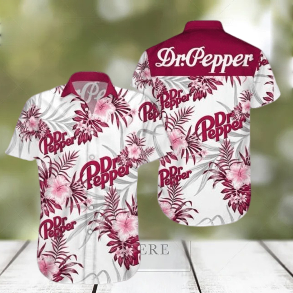 Beer Dr Pepper Hawaiian Shirt Aloha Shirt Dr Pepper Tropical Flower Beer Lovers Gift - Limotees