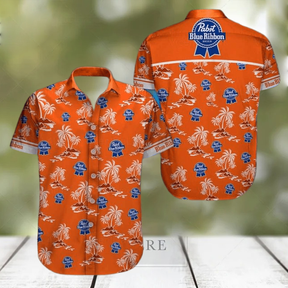 Beer Pabst Blue Ribbon Hawaiian Shirt Aloha Shirt Gift For Beach Trip - Limotees