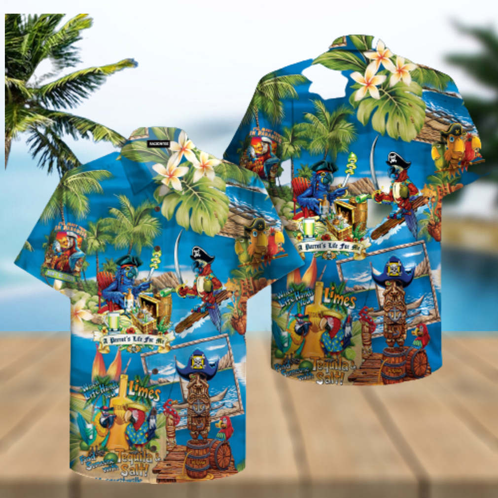 Best Pirate Parrot Hawaiian Shirt - Limotees